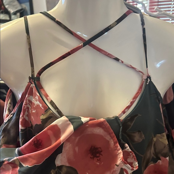 Floral Strappy Women Tunic L/S - Picture 5 of 7